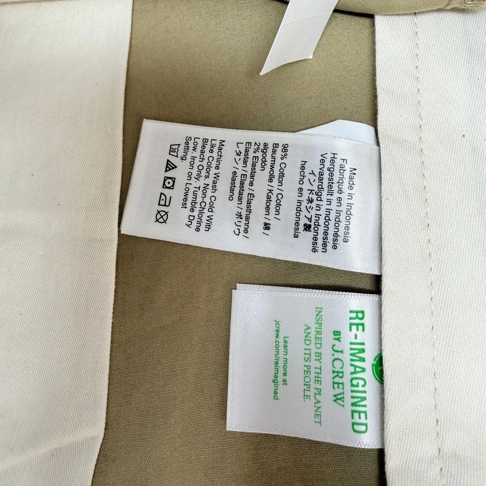 J.Crew Mens Size 31 Portsider Shorts Khaki Tan 5 Inch Inseam Stretch Chino NEW